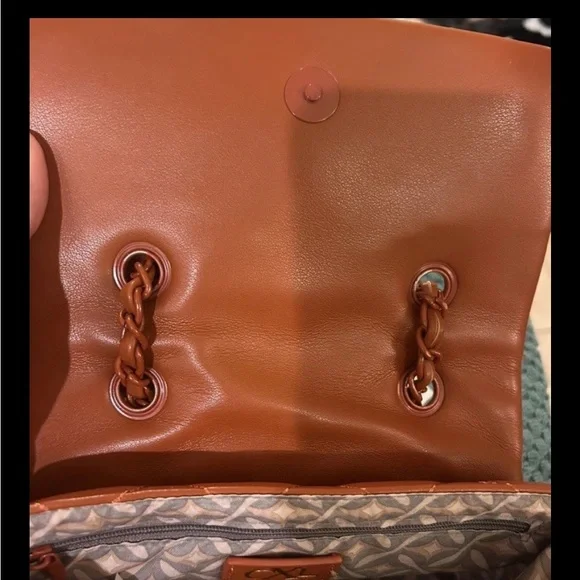 🆕CXL by Christian Lacroix Diamond Quilted Shoulder Bag Rust Designer 9”Wx6”H - Picture 9 of 10